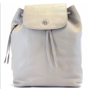 Tory Burch Brody leather backpack - gray